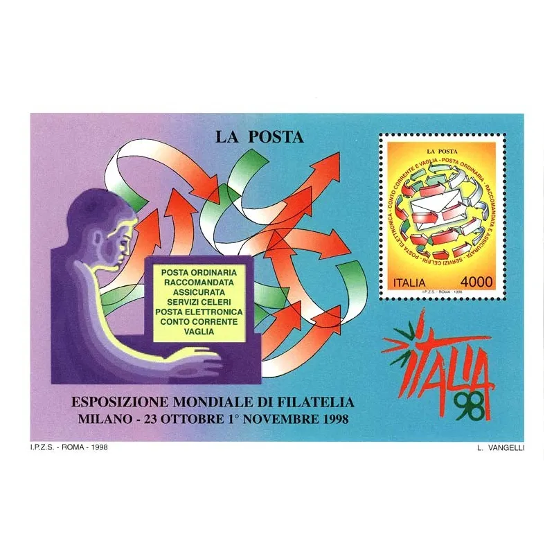 Exposición Mundial de Filatelia en Milán - Día de los elementos Exposición Mundial de Filatelia en Milán - Día de los elementos