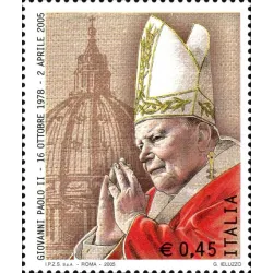 Le Pape Jean- Paul II et...