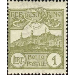 Figure or view of san marino