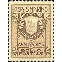 Escudo de armas de San Marino, cerca de la historieta