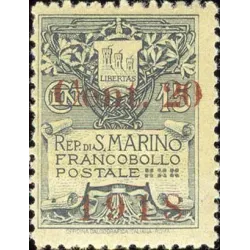 Coat of arms of san marino, overprinted