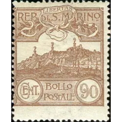 Figure or view of san marino, new colors