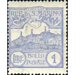 Cifra o veduta di San Marino, nuovi colori 