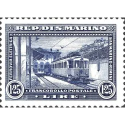 Einweihung der Eisenbahn Rimini-San Marino
