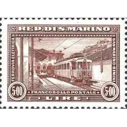 Einweihung der Eisenbahn Rimini-San Marino