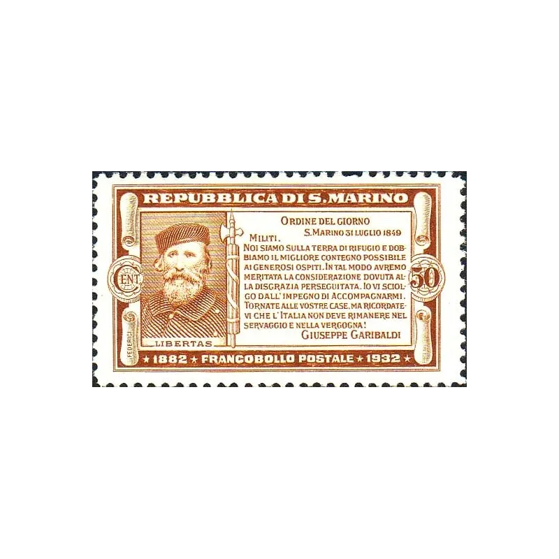 50º anniversario della morte di Giuseppe Garibaldi