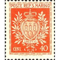 Escudo de armas de los castillos de san marino