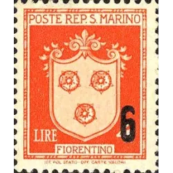 Coat of arms of castles, overprinted