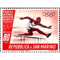 1st international exhibition of the olympic stamp