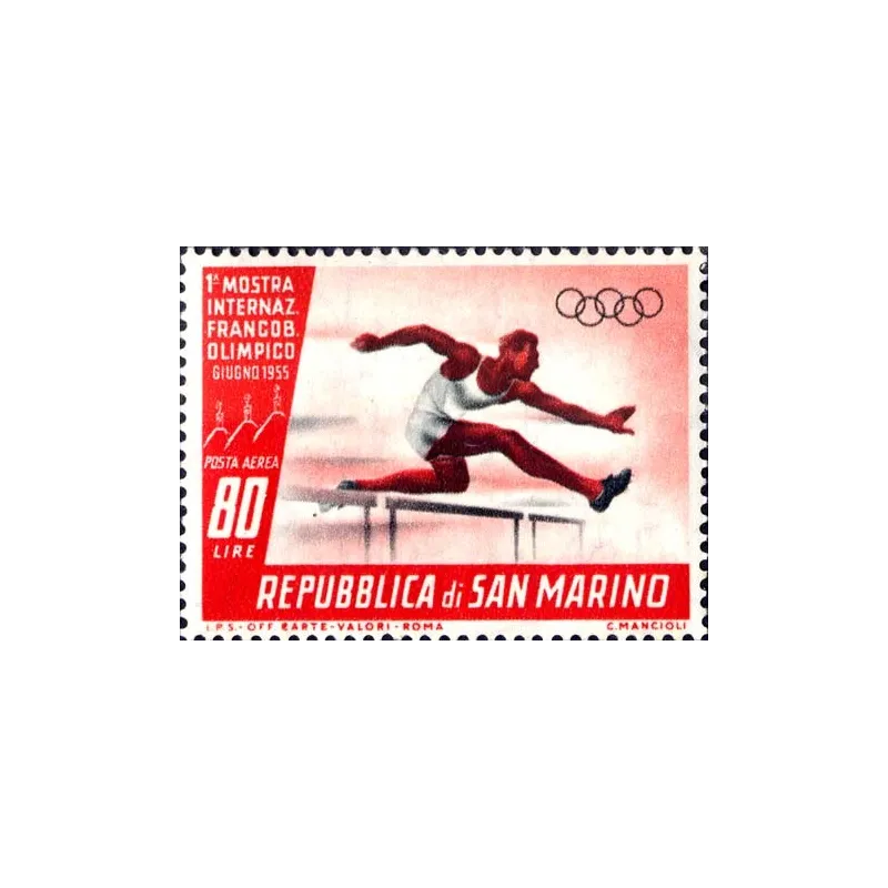 1st international exhibition of the olympic stamp