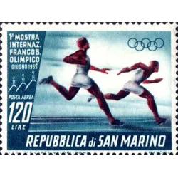 1st international exhibition of the olympic stamp