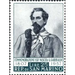 150º anniversario della nascita di Garibaldi