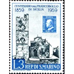 Centenary of Sicilian stamps
