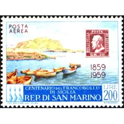 Centenaire des timbres siciliens