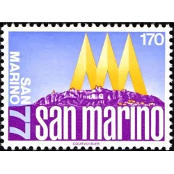 San marino philatelie veranstaltung 1977