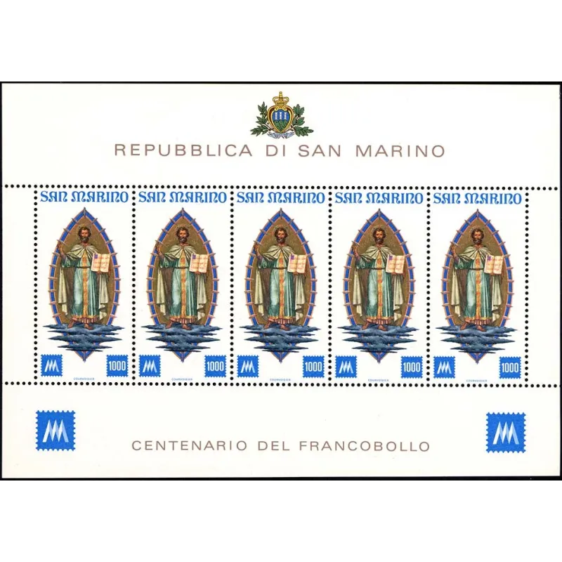 Centenario de los primeros sellos de san marino