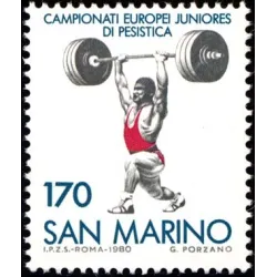 Championnats juniors européens poids levage
