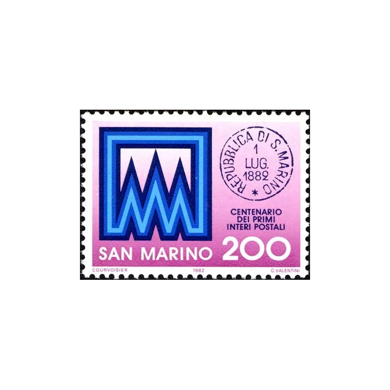 Centenary of the first entire postal