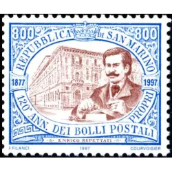 120e anniversaire du premier timbre de san marino