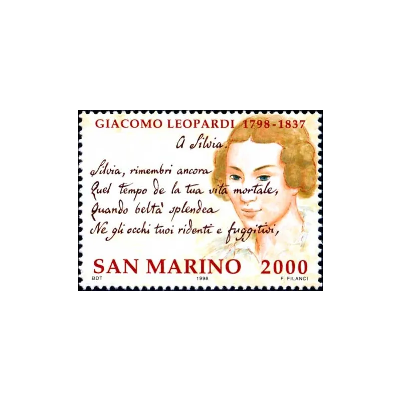 Bicentenary of the birth of Jacob Leopardi Bicentenary of the birth of Jacob Leopardi