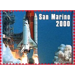 Flag of san marino in space