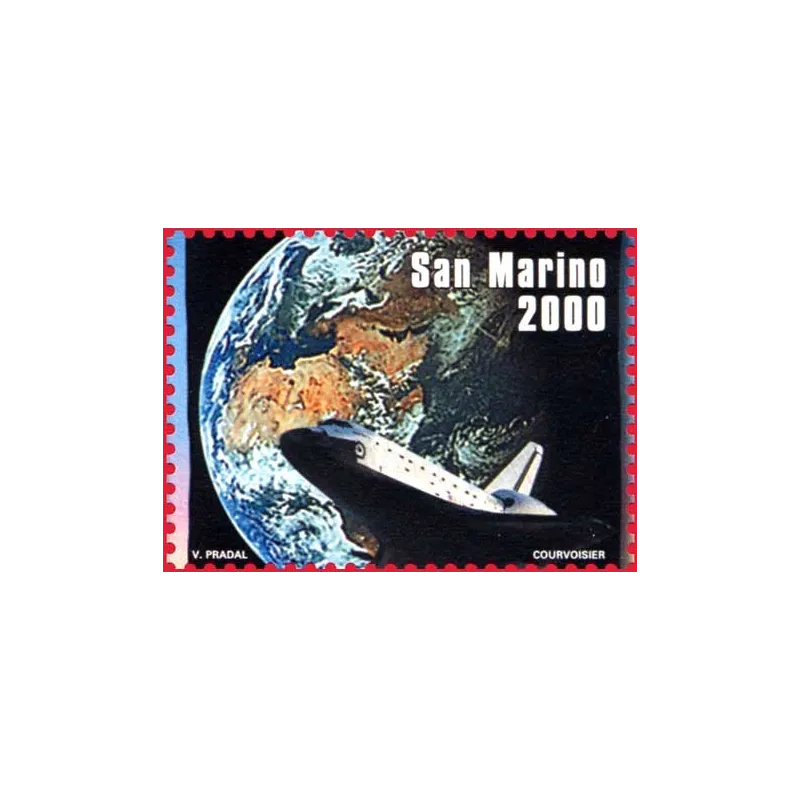 Bandera de san marino en el espacio