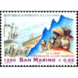 150 aniversario de la república romana y la fuga de garibaldi a san marino
