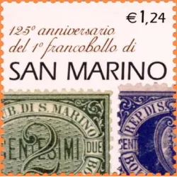 125º anniversario del primo francobollo di San Marino