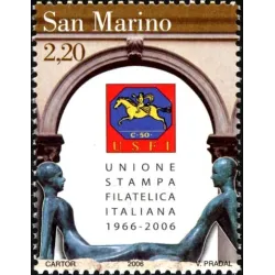 40. jahrestag der italienischen philatelic press union