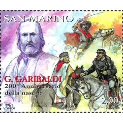 200º anniversario della nascita di Giuseppe Garibaldi