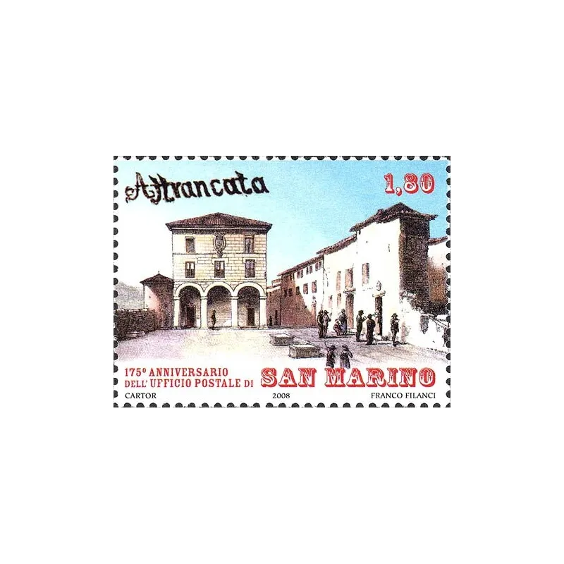 175th anniversary of the first post office of san marino 175th anniversary of the first post office of san marino