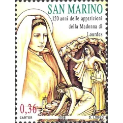 150th anniversary of the apparitions of the Madonna di lourdes