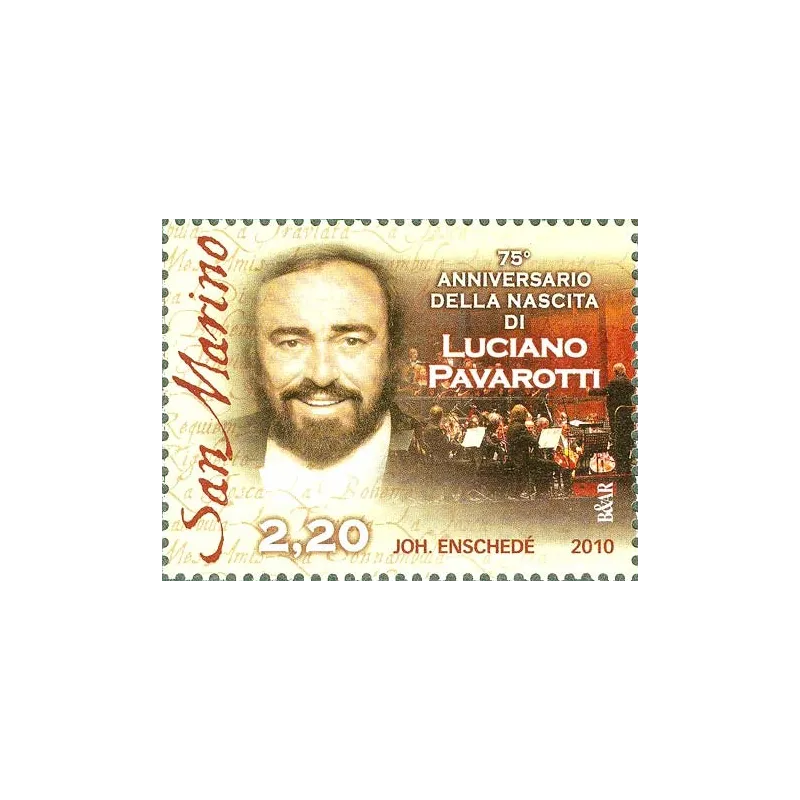 75. Jahrestag der Geburt von luciano pavarotti