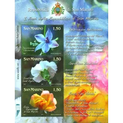 Flowers dedicated to san marino