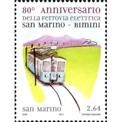 80e anniversaire du chemin de fer électrique Saint-Marin-Rimini