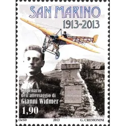 Centenario dell'atterraggio di Gianni Widmer a San Marino