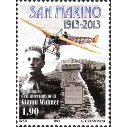 Centenary of the landing of widmer gianni to san marino