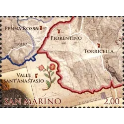 550. Jahrestag der Bestimmung der Grenzen zwischen san marino und italia