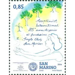 25. Jahrestag der Gründung des soroptimistischen internationalen Einzelclubs san marino