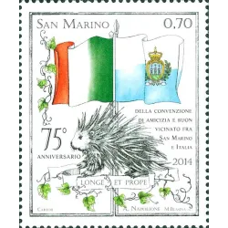 75. Jahrestag der internationalen Konvention zwischen Italien und San Marino