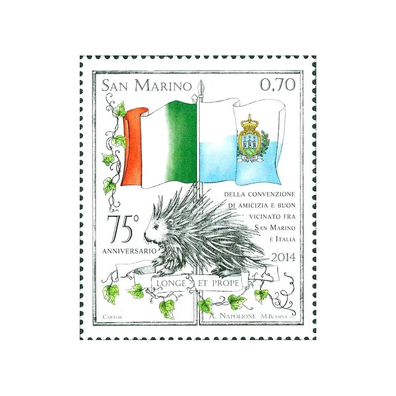 75º anniversario della convenzione internazionale tra l'Italia e San Marino