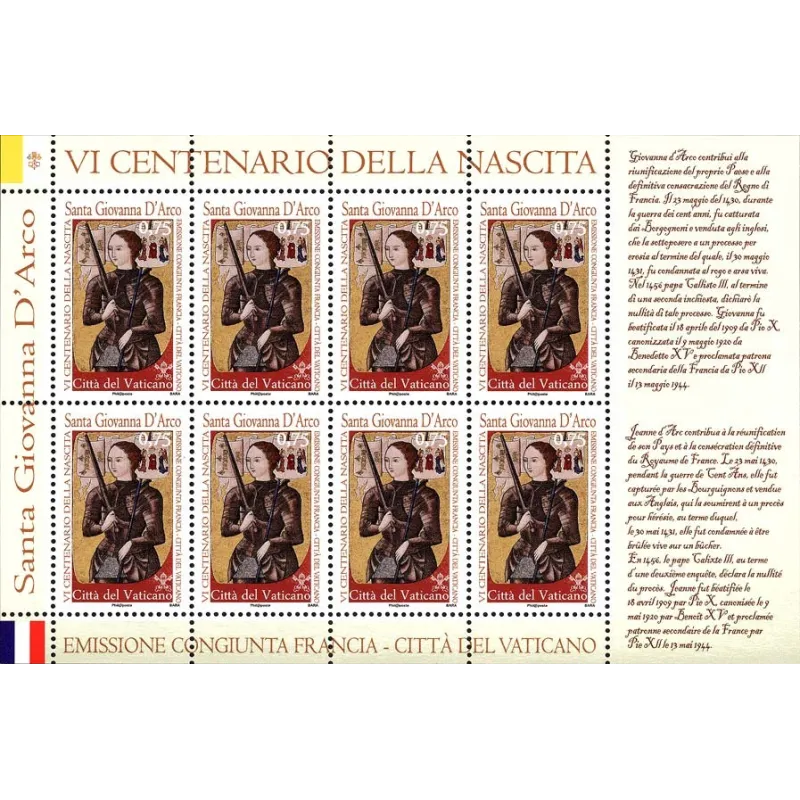 6th centenary of the birth of Joan of Arc 6th centenary of the birth of Joan of Arc