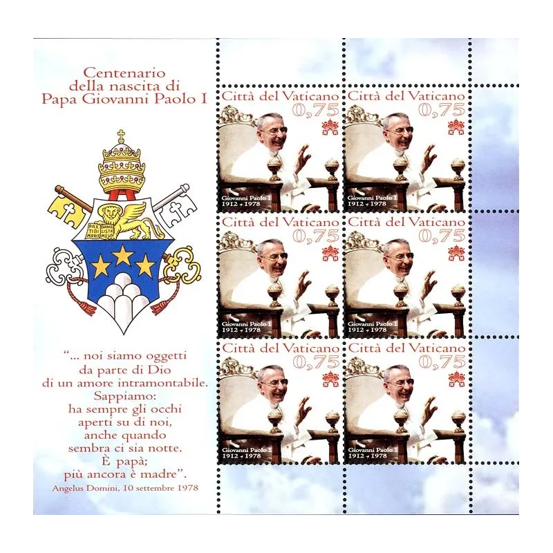 Centenary of the birth of Pope John Paul I