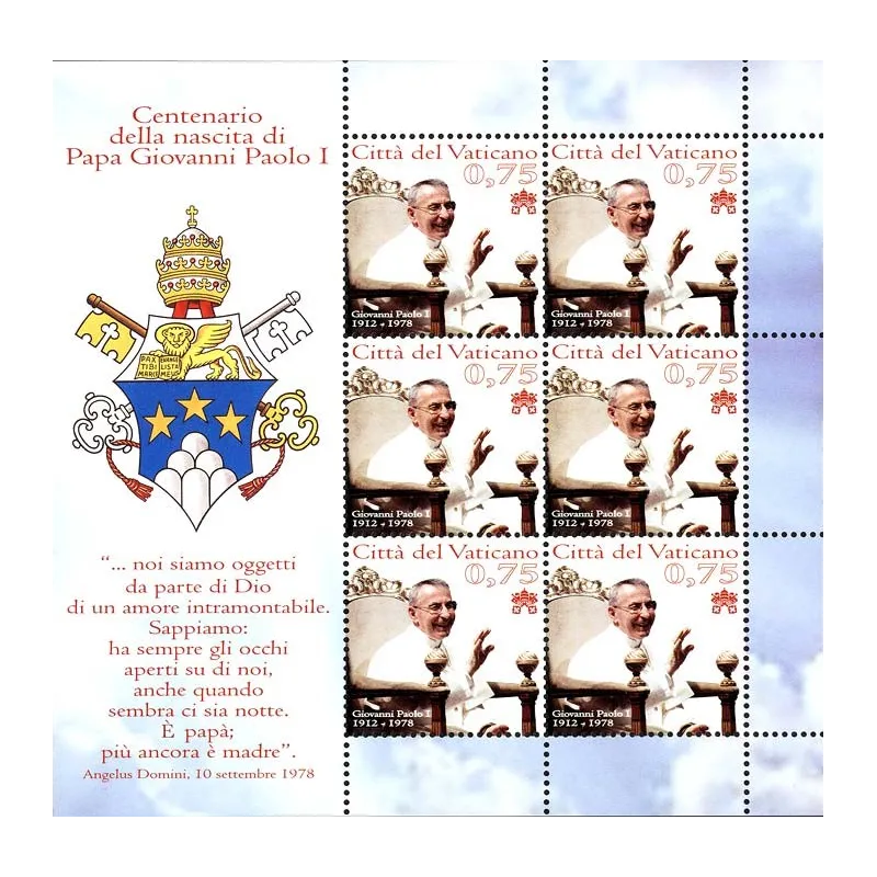 Hundertjahrfeier der Geburt von Papst Johannes Paul I. Hundertjahrfeier der Geburt von Papst Johannes Paul I.