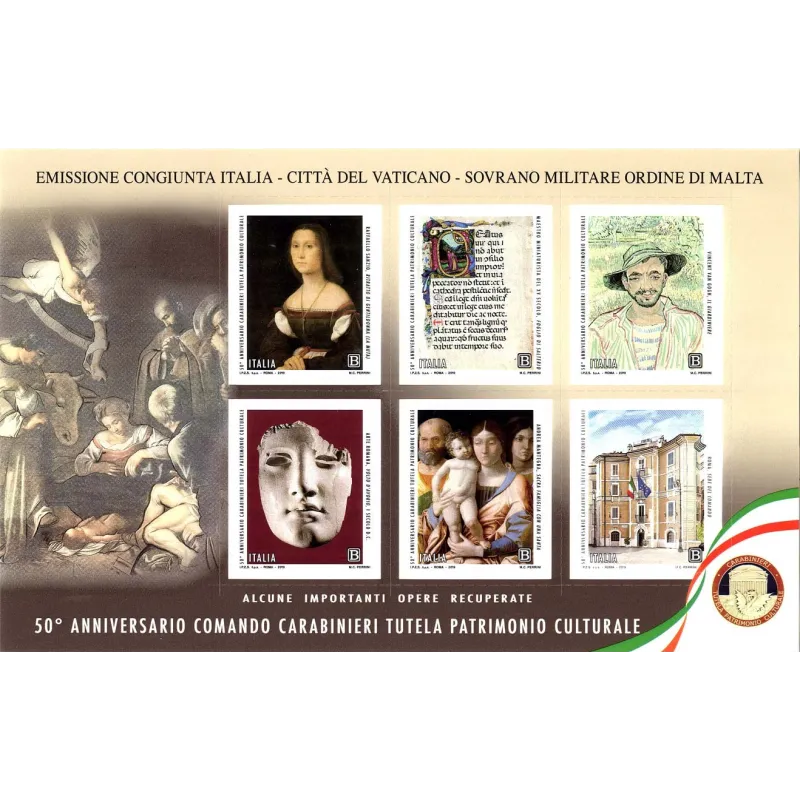 50o aniversario del establecimiento del comando carabinieri para la protección del patrimonio cultural