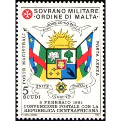 Convention postale avec la République centrafricaine