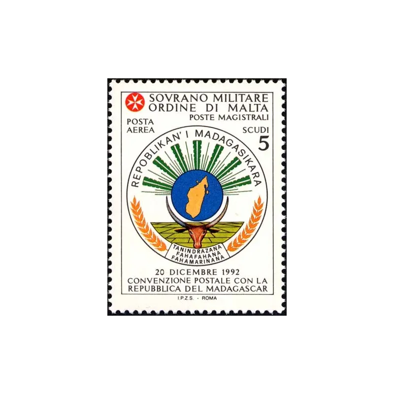 Convención Postal con Madagascar