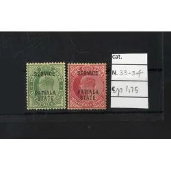 Catálogo de sellos 1908 33/34