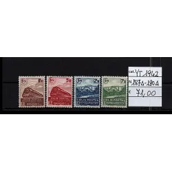 1942 stamp catalog 187a-190a