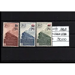 1945 stamp catalog 226b-228b